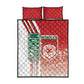 Morocco Soccer Quilt Bed Set Atlas Lions Football - Road To Champion