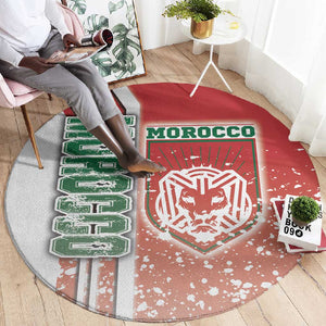 Morocco Soccer Round Carpet Atlas Lions Football - Road To Champion