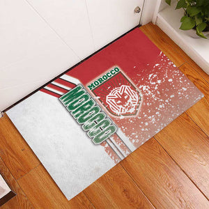 Morocco Soccer Rubber Doormat Atlas Lions Football - Road To Champion