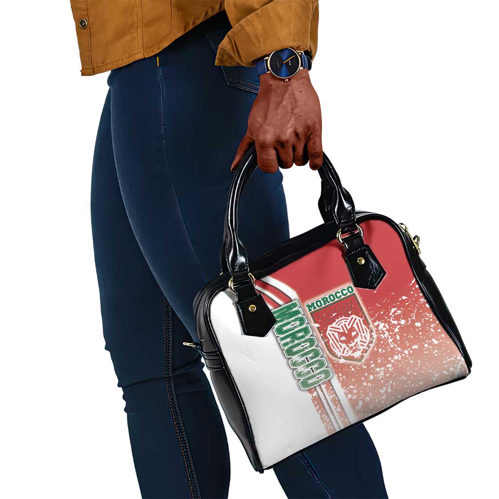 Morocco Soccer Shoulder Handbag Atlas Lions Football - Road To Champion