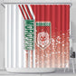 Morocco Soccer Shower Curtain Atlas Lions Football - Road To Champion