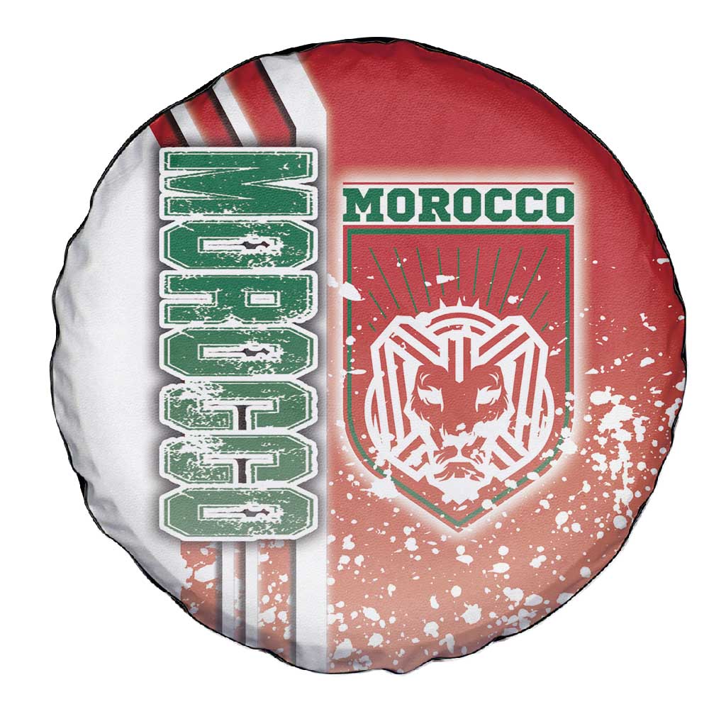 Morocco Soccer Spare Tire Cover Atlas Lions Football - Road To Champion