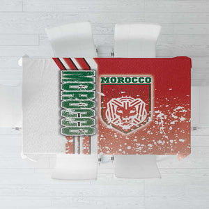 Morocco Soccer Tablecloth Atlas Lions Football - Road To Champion