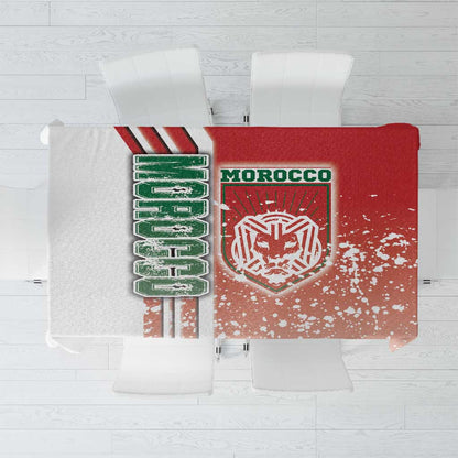 Morocco Soccer Tablecloth Atlas Lions Football - Road To Champion