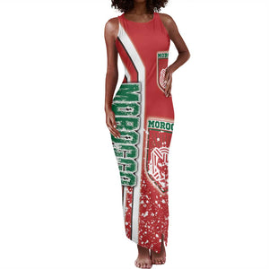 Morocco Soccer Tank Maxi Dress Atlas Lions Football - Road To Champion