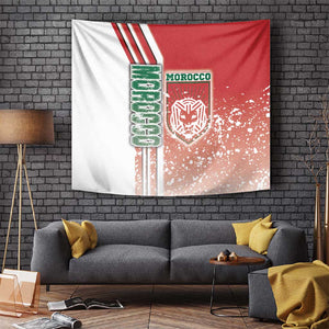 Morocco Soccer Tapestry Atlas Lions Football - Road To Champion