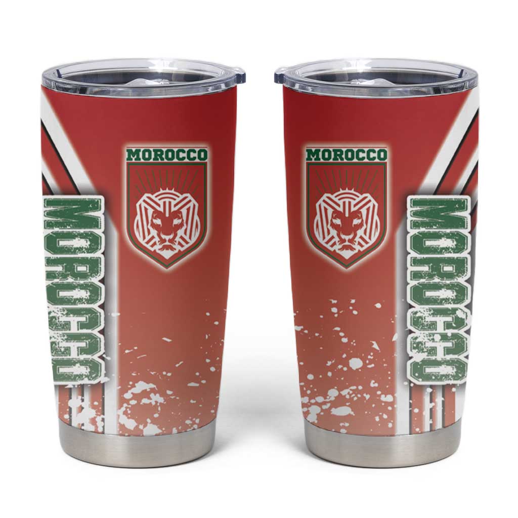 Morocco Soccer Tumbler Cup Atlas Lions Football - Road To Champion