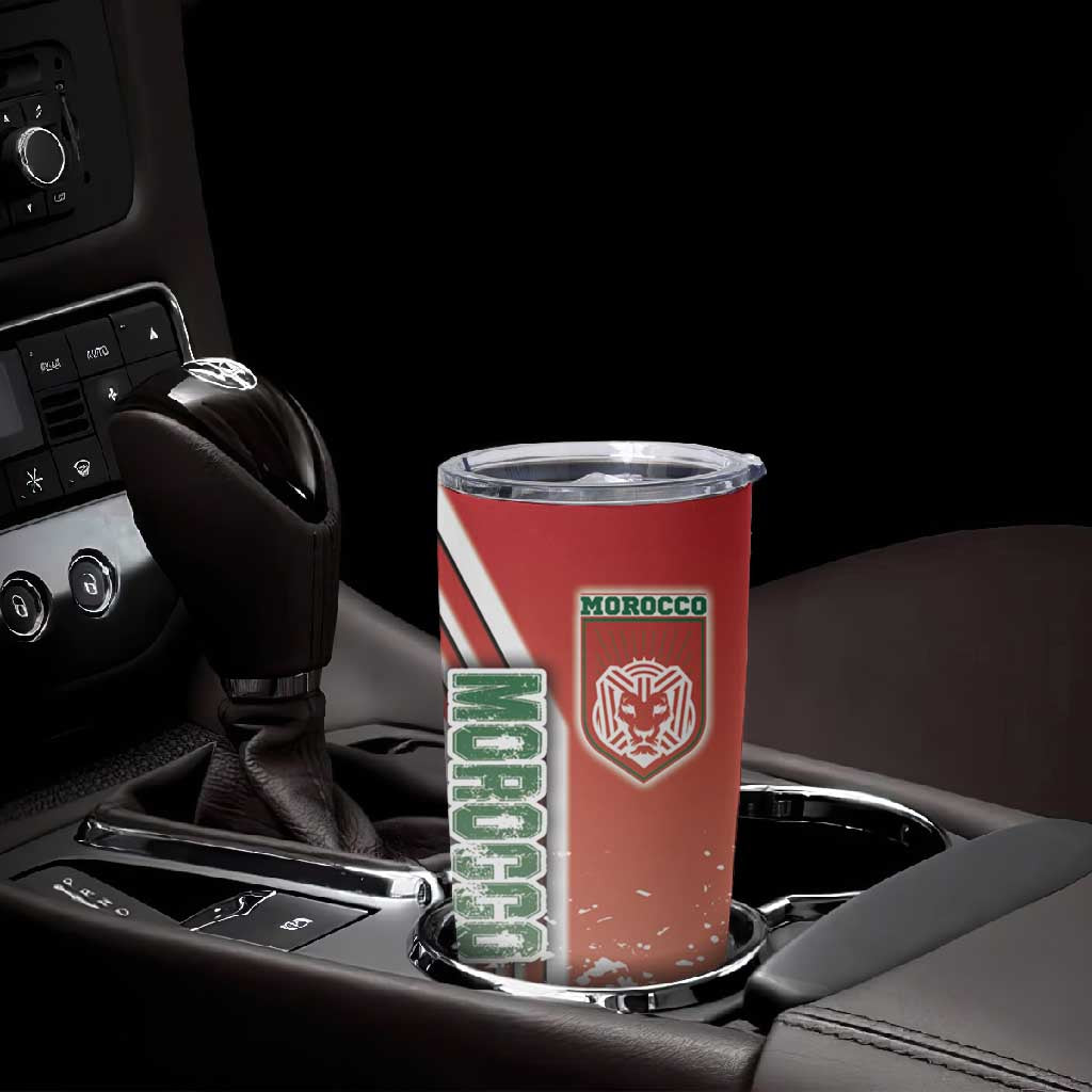 Morocco Soccer Tumbler Cup Atlas Lions Football - Road To Champion