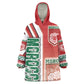 Morocco Soccer Wearable Blanket Hoodie Atlas Lions Football - Road To Champion
