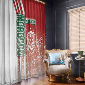 Morocco Soccer Window Curtain Atlas Lions Football - Road To Champion