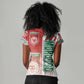 Morocco Soccer Women V-Neck T-Shirt Atlas Lions Football - Road To Champion
