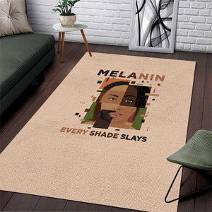 Melanin Every Shade Slays Area Rug Afro Women