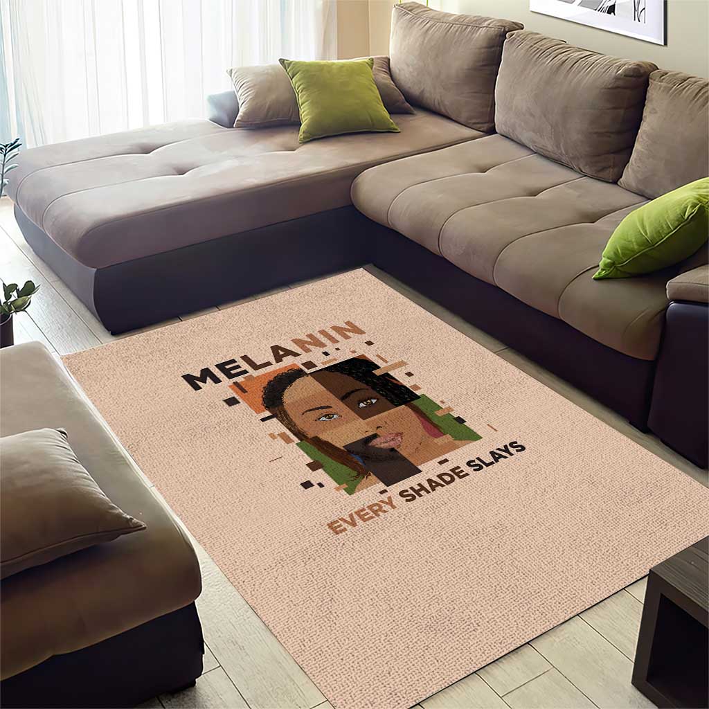 Melanin Every Shade Slays Area Rug Afro Women
