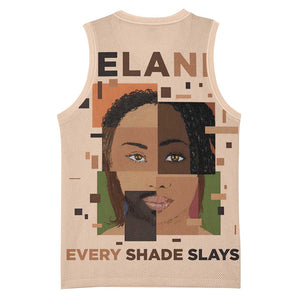 Melanin Every Shade Slays Basketball Jersey Afro Women DT03