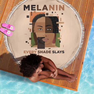 Melanin Every Shade Slays Beach Blanket Afro Women