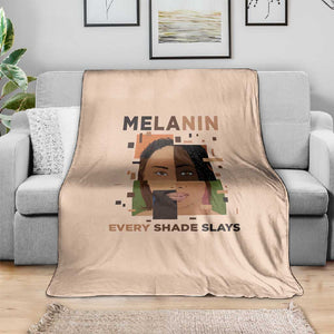 Melanin Every Shade Slays Blanket Afro Women