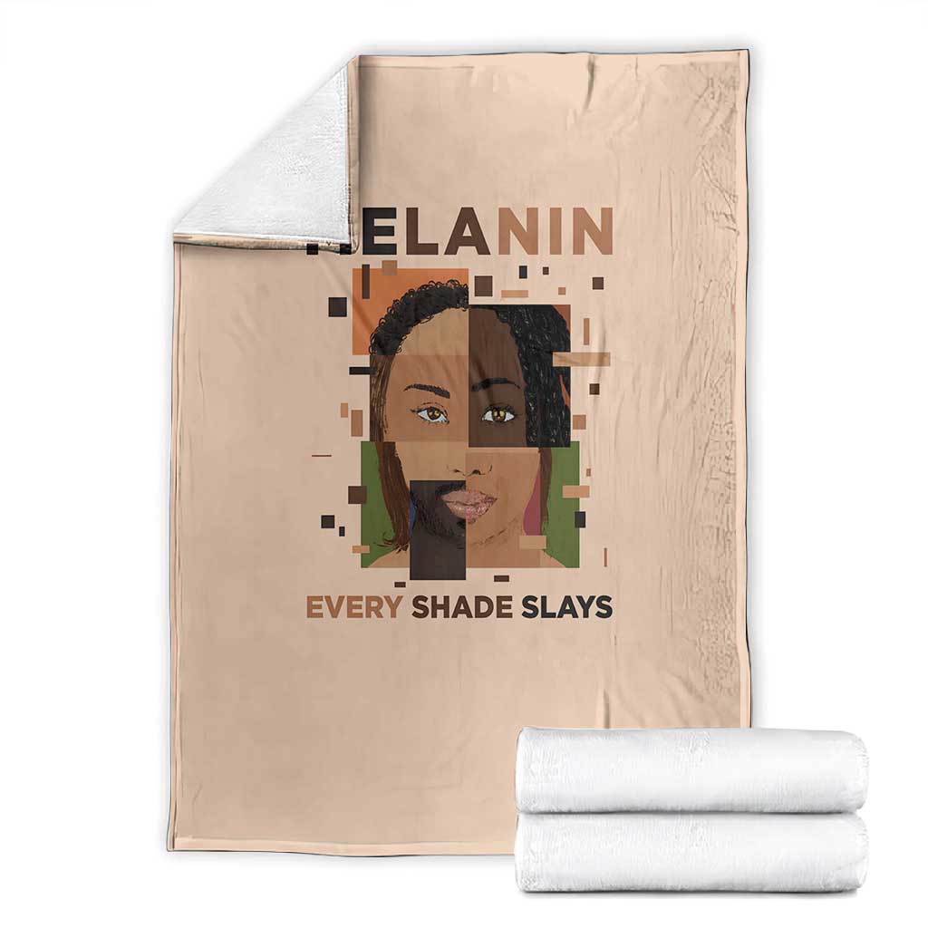 Melanin Every Shade Slays Blanket Afro Women