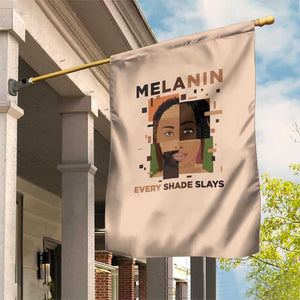 Melanin Every Shade Slays Garden Flag Afro Women