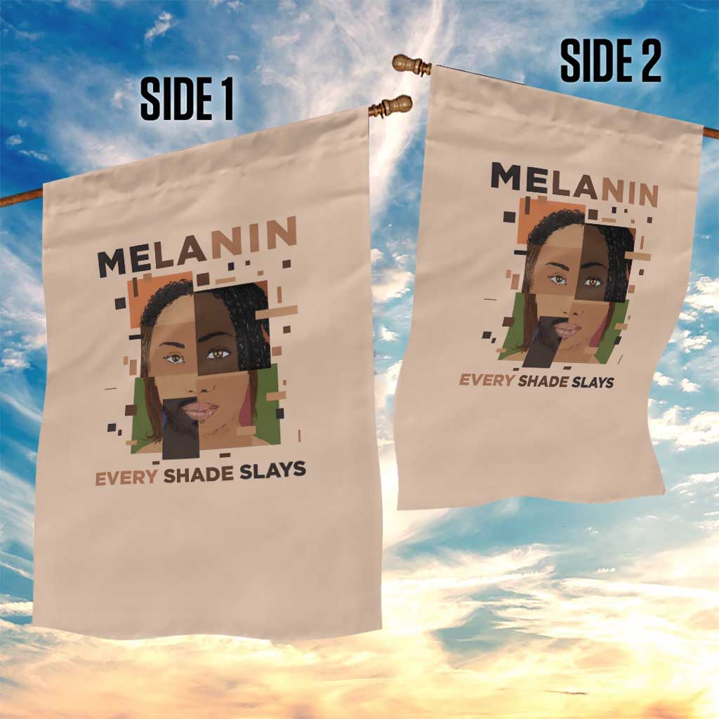 Melanin Every Shade Slays Garden Flag Afro Women