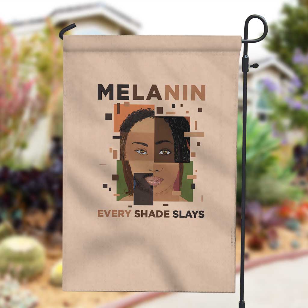 Melanin Every Shade Slays Garden Flag Afro Women