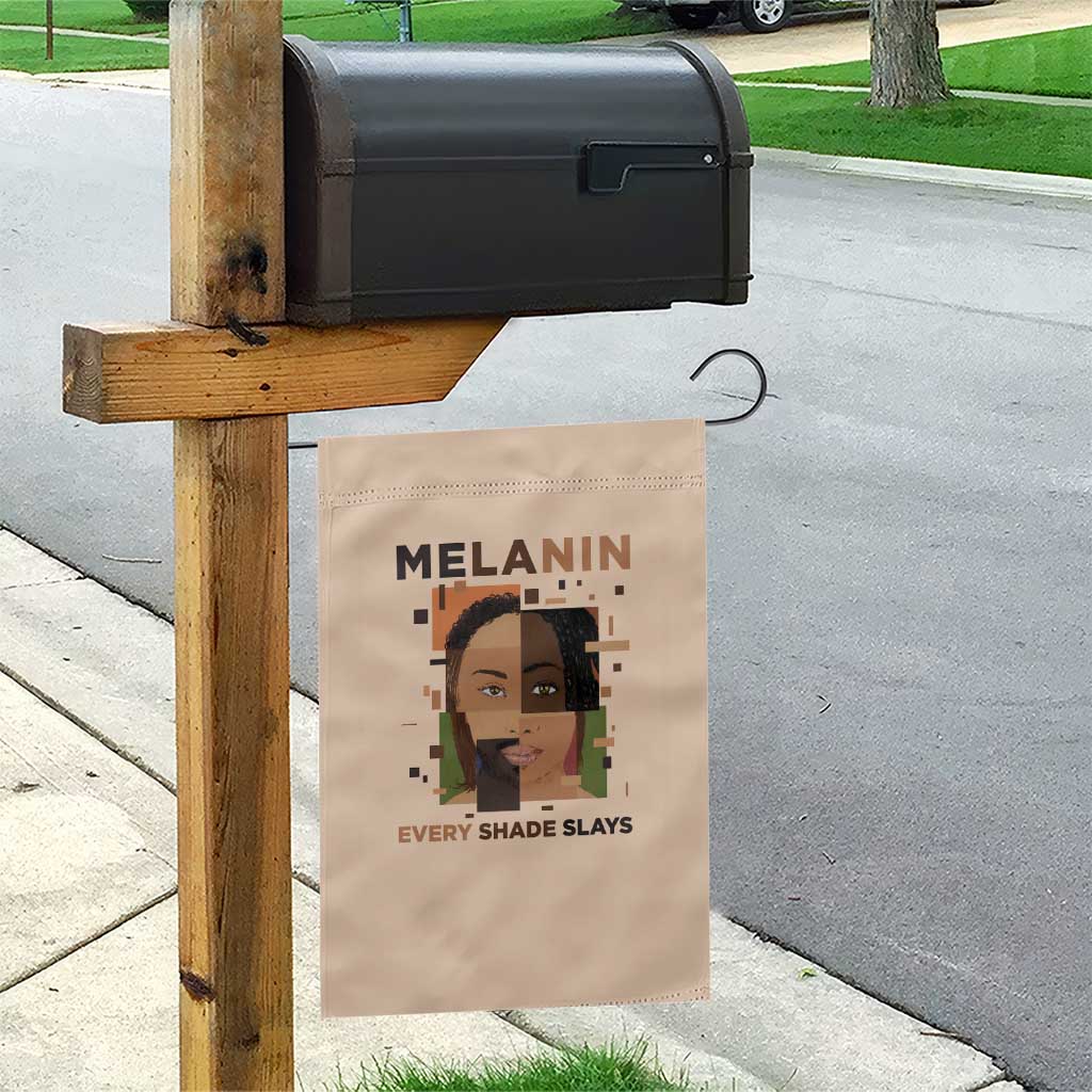 Melanin Every Shade Slays Garden Flag Afro Women