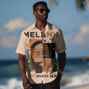 Melanin Every Shade Slays Hawaiian Shirt Afro Women