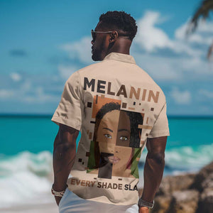 Melanin Every Shade Slays Hawaiian Shirt Afro Women