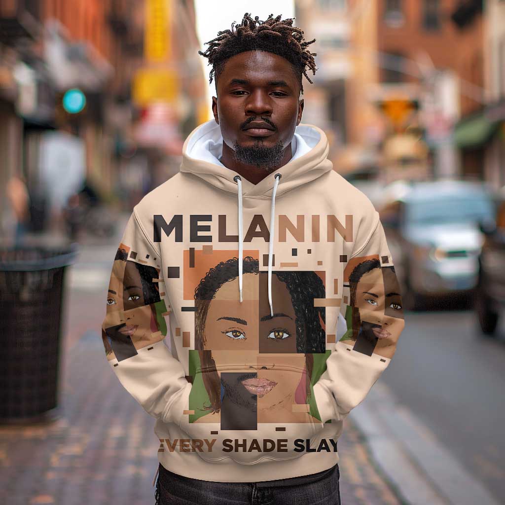 Melanin Every Shade Slays Hoodie Afro Women