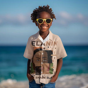 Melanin Every Shade Slays Kid Hawaiian Shirt Afro Women