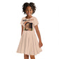 Melanin Every Shade Slays Kid Short Sleeve Dress Afro Women