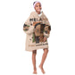 Melanin Every Shade Slays Kid Wearable Blanket Hoodie Afro Women