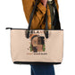 Melanin Every Shade Slays Leather Tote Bag Afro Women