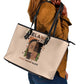 Melanin Every Shade Slays Leather Tote Bag Afro Women