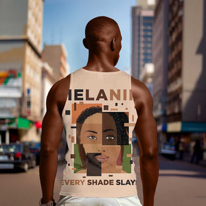 Melanin Every Shade Slays Men Tank Top Afro Women