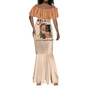 Melanin Every Shade Slays Mermaid Dress Afro Women