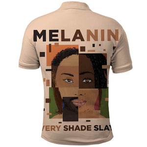 Melanin Every Shade Slays Polo Shirt Afro Women