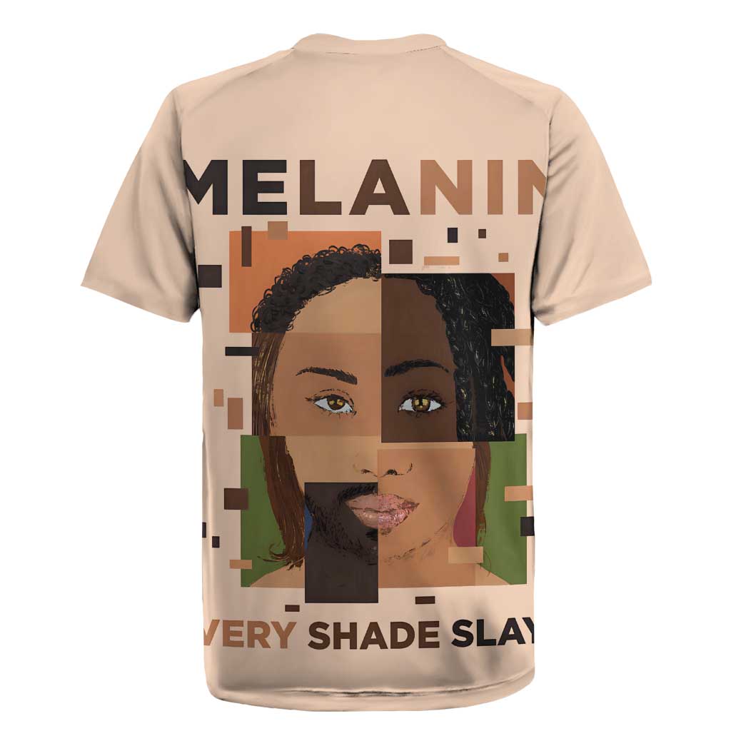 Melanin Every Shade Slays Rugby Jersey Afro Women