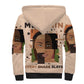 Melanin Every Shade Slays Sherpa Hoodie Afro Women