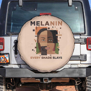 Melanin Every Shade Slays Spare Tire Cover Afro Women