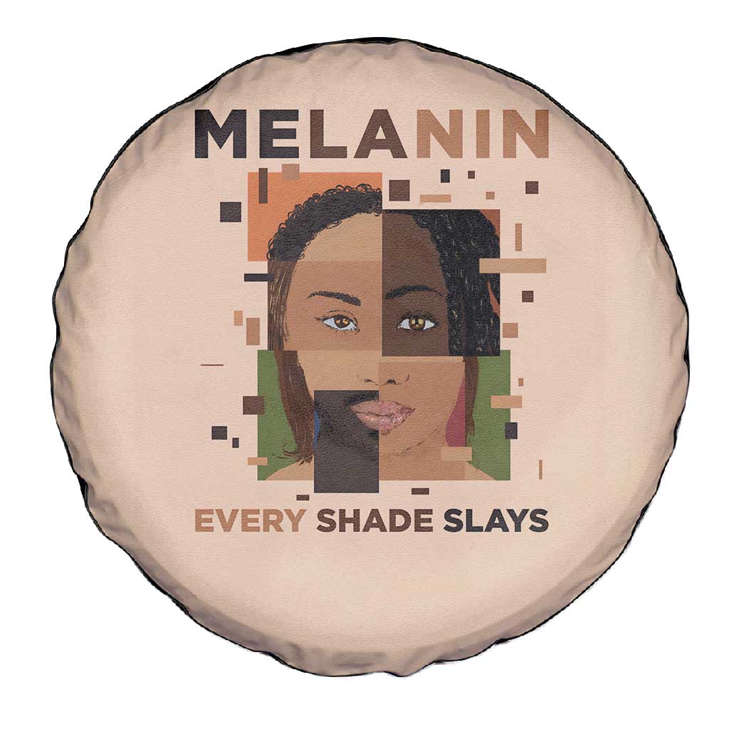 Melanin Every Shade Slays Spare Tire Cover Afro Women