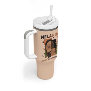 Melanin Every Shade Slays Tumbler With Handle Afro Women
