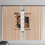 Melanin Every Shade Slays Window Curtain Afro Women