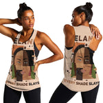 Melanin Every Shade Slays Women Racerback Tank Afro Women