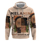 Melanin Every Shade Slays Zip Hoodie Afro Women