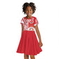 Tunisia Soccer Kid Short Sleeve Dress Eagles of Carthage Football - Road To Champion