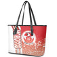 Tunisia Soccer Leather Tote Bag Eagles of Carthage Football - Road To Champion