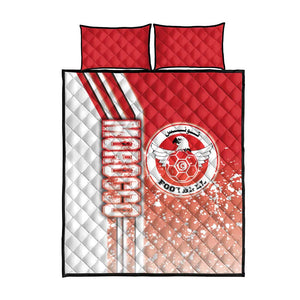 Tunisia Soccer Quilt Bed Set Eagles of Carthage Football - Road To Champion