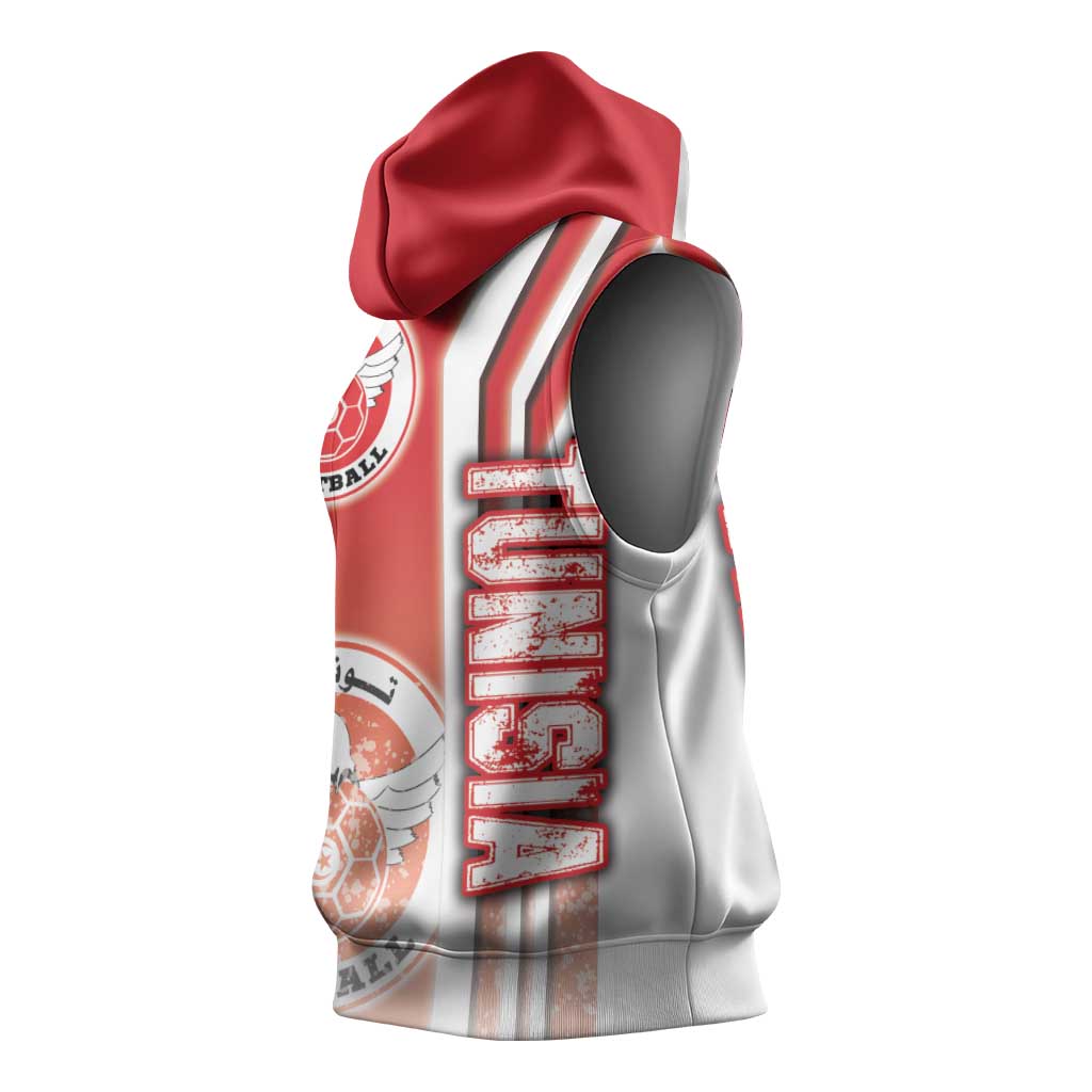Tunisia Soccer Sleeveless Hoodie Eagles of Carthage Football - Road To Champion - African Pride
