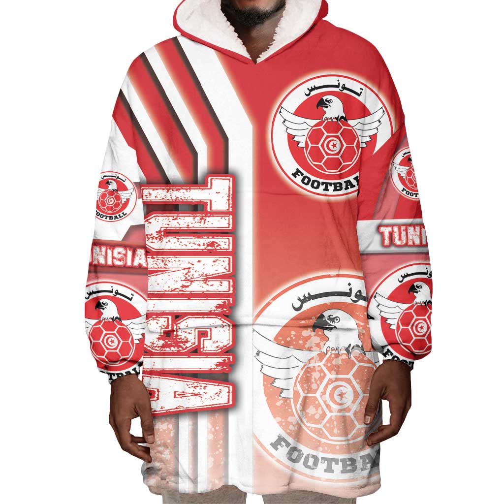 Tunisia Soccer Wearable Blanket Hoodie Eagles of Carthage Football - Road To Champion