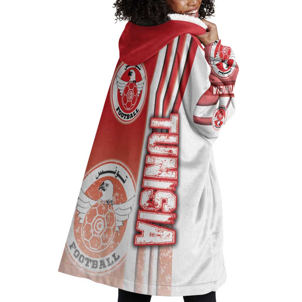 Tunisia Soccer Wearable Blanket Hoodie Eagles of Carthage Football - Road To Champion